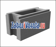 Блок забора Евро рустовый 400x200x200мм Блок забора Евро рустовый 400x200x200мм