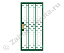 Дверь решетка тамбурная сварная №14