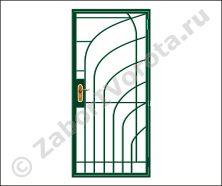 Дверь решетка тамбурная сварная №2