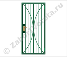 Дверь решетка тамбурная сварная №3