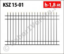 Ковано-сварной забор Stalruz KSZ 15-01 Ковано-сварной забор Stalruz KSZ 15-01