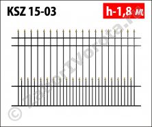 Ковано-сварной забор Stalruz KSZ 15-03 Ковано-сварной забор Stalruz KSZ 15-03