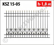 Ковано-сварной забор Stalruz KSZ 15-05 Ковано-сварной забор Stalruz KSZ 15-05