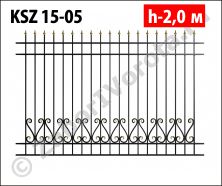 Ковано-сварной забор Stalruz KSZ 15-05 Ковано-сварной забор Stalruz KSZ 15-05
