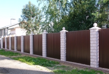 Забор из блоков Престиж в Бакланово