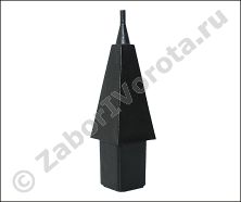 Пика для забора пластиковая RAL 9005 Пика для забора пластиковая RAL 9005