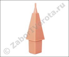 Пика для забора пластиковая RAL 2012 Пика для забора пластиковая RAL 2012