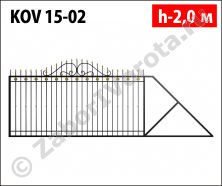 Кованые откатные ворота Stalruz KOV 15-02 Кованые откатные ворота Stalruz KOV 15-02