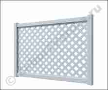 Забор Элеганс DP 601 белый 1400х2520 мм