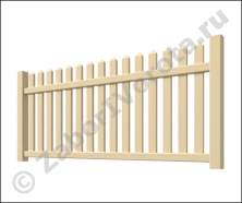 Забор Кантри DP 301 бежевый 1300х1830 мм