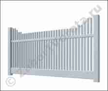 Забор Кантри DP 307 белый 1520х2440 мм