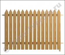 Забор из доски лиственницы ДЕКОР № 24