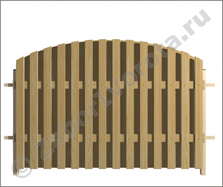 Деревянный забор Волна-9 1800х2500 мм